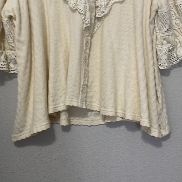 FREE PEOPLE BUTTON DOWN BLOUSE - Picture 5 of 14